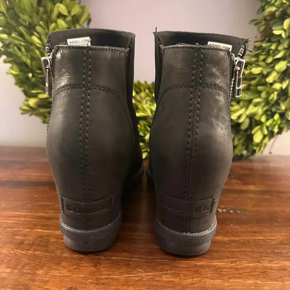 Sorel Joan‎ of Arctic Wedge II Zip Boots 8